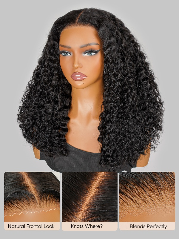 LAYLA | 7x5 Lace Closure Wig | Bouncy Burmese Curls | Natural Black | 16"-26"