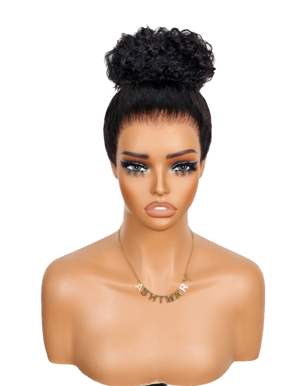 Natural Black Water Wave Wig | 360 Lace Frontal | Glueless | High Ponytail | 20-26"