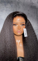 ZARA | GLUELESS WIG | 18"-30" NATURAL BLACK KINKY STRAIGHT