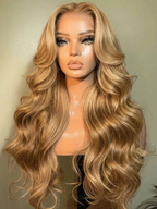 Body Wave Full Lace Wigs| Free Parting Glueless Wigs| 100% Human Hair | Half Up Half Down Wig Invisi Drawstring Cap Pre-cut Lace |14''-30''