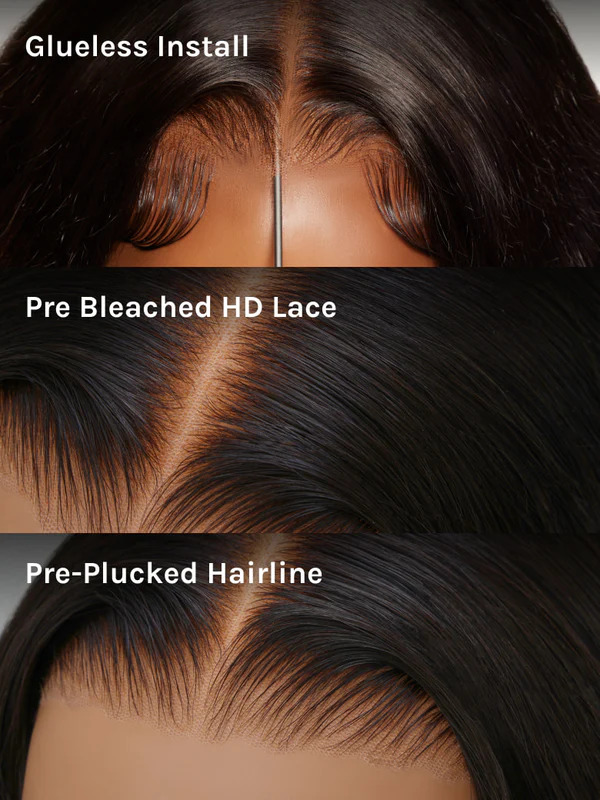 Brown Highlights Yaki Straight Wig | 13x6 Lace Frontal | Glueless | 18-24"