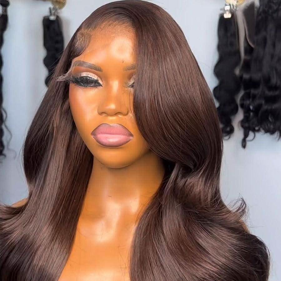 Brown  7x5 Lace Closure Wig | Body Wave Glueless Wigs| Density 250% | 18''-32''