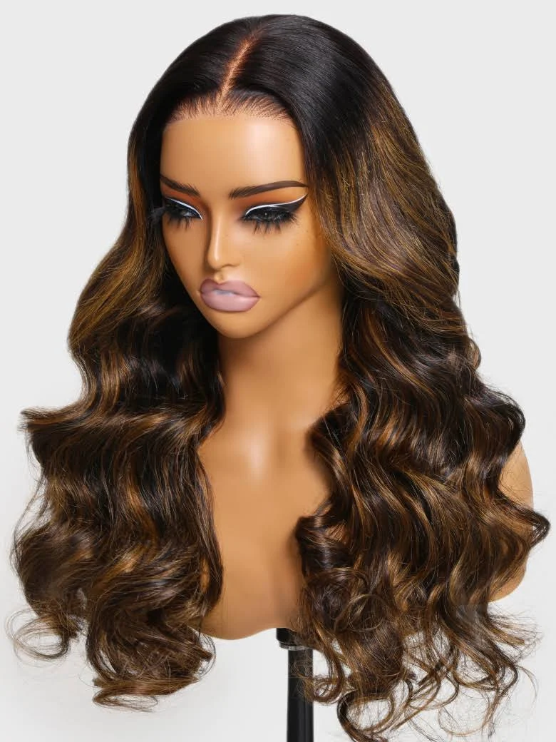 Body Wave Full Lace Wigs| Free Parting Glueless Wigs| 100% Human Hair | Half Up Half Down Wig Invisi Drawstring Cap Pre-cut Lace |14''-30''