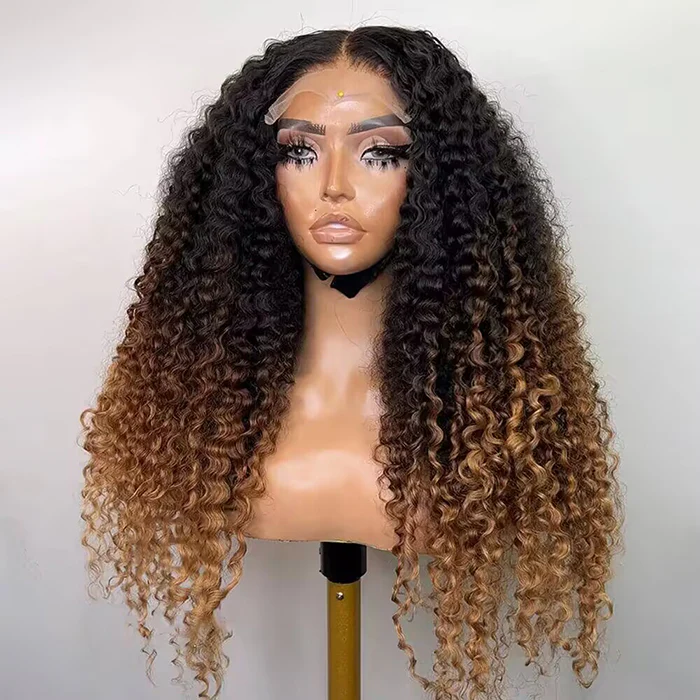 250% Density Curly Full Lace Wig| Pre bleached Glueless Ready To Go 13x6 Human Hair Wigs| 14''-28''