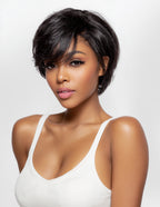 Kaya | 13x4 Lace Frontal Wig | 8"-10" Pixie Cut Short Yaki Straight | 4C Edges Hairline
