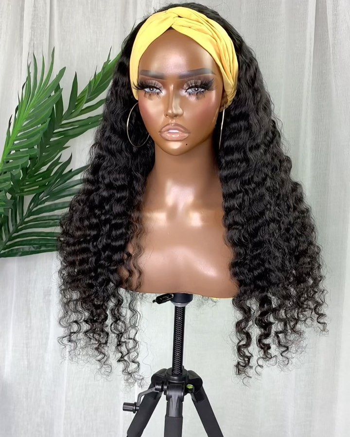 AMARA | HEADBAND WIG | 14"-24" NATURAL BLACK GLUELESS