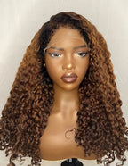 Honey Blonde Kinky Curly Wig 4B Hairline | HD Lace | 16-22"