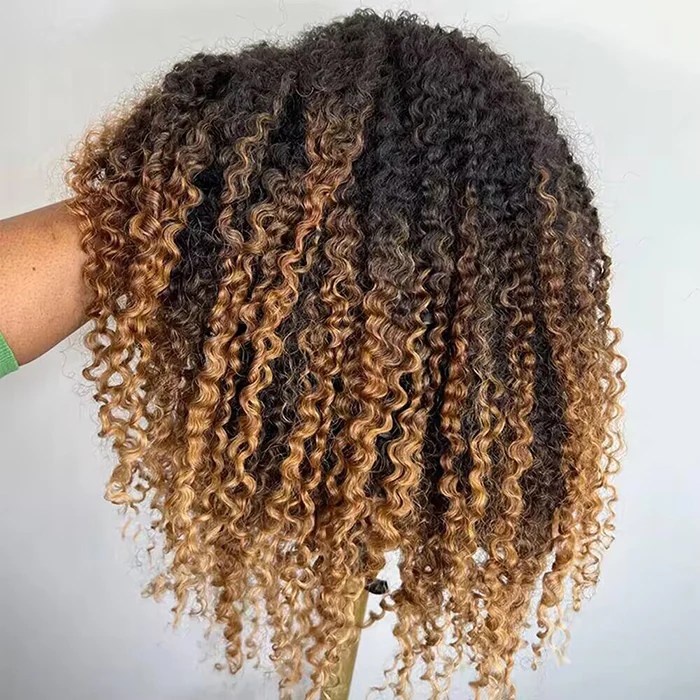 250% Density Curly Full Lace Wig| Pre bleached Glueless Ready To Go 13x6 Human Hair Wigs| 14''-28''