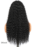 Deep Wave Full Lace Wig 100% Human Hair | Natural Black Glueless Wigs for a Seamless Wear & Go Look
