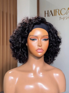 TIANA | Headband Wig | Natural Black Deep Wave Curly | 10"