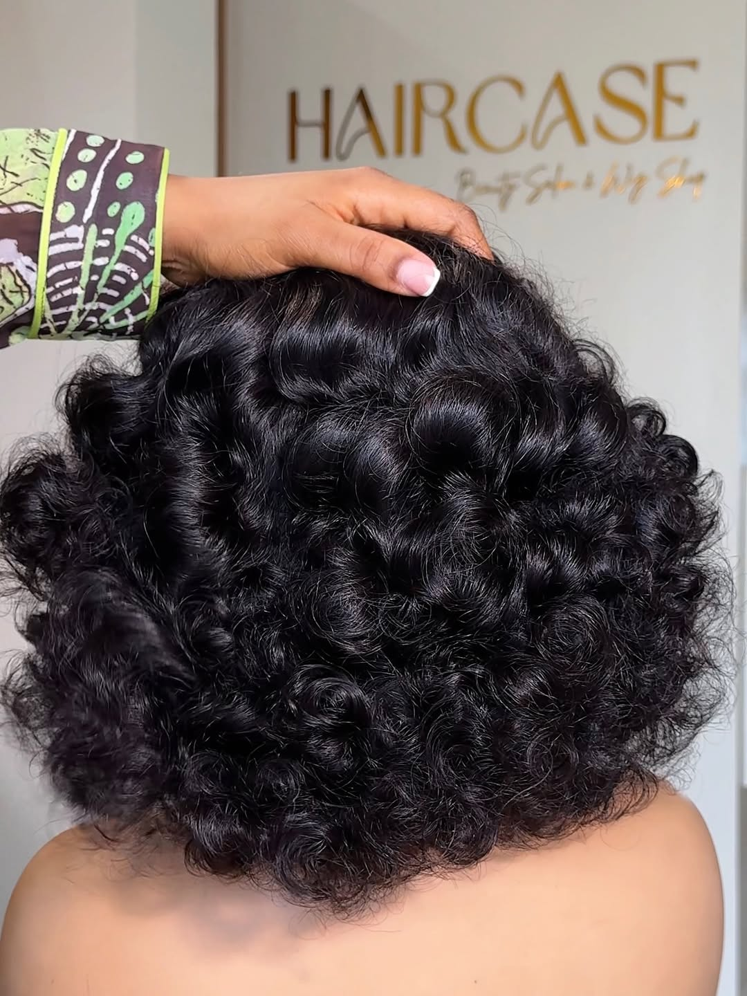 TIANA | HEADBAND WIG | 10" NATURAL BLACK DEEP WAVE CURLY