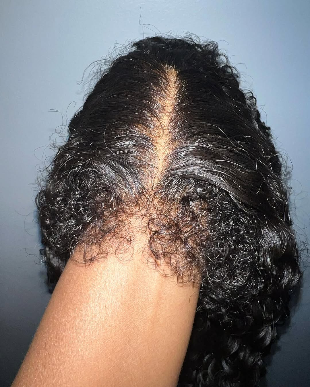 Burmese Coily Wig Natural Black | HD Lace Front | Hand-Tied | 18-24"