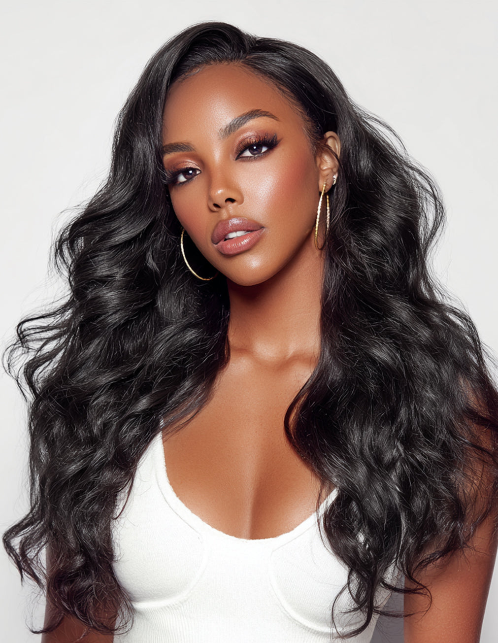 Natural Black Body Wave Wig | 13x6 HD Lace | Glueless | 18-28"