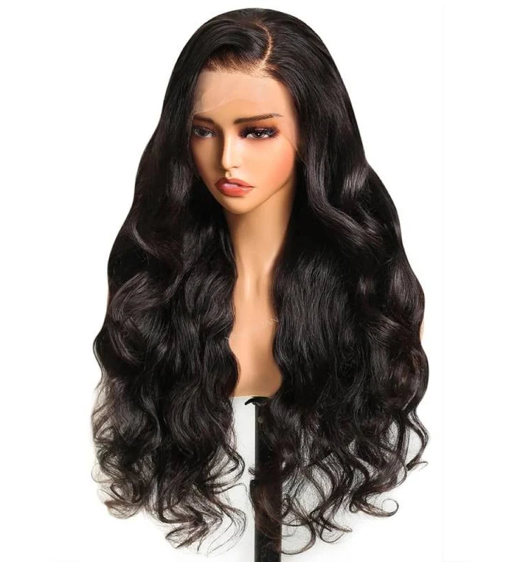 Body Wave Full Lace Wigs| Free Parting Glueless Wigs| 100% Human Hair | Half Up Half Down Wig Invisi Drawstring Cap Pre-cut Lace |14''-30''
