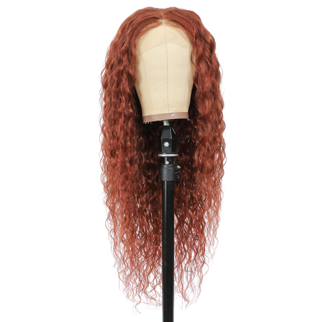 Brazilian Curly Glueless Wigs| Auburn Brown | 13x4 Lace | 18''-24''