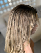 18-28" Ash Blonde Body Wave Wig with HD Lace Frontal, Glueless Wig, Soft Natural Waves