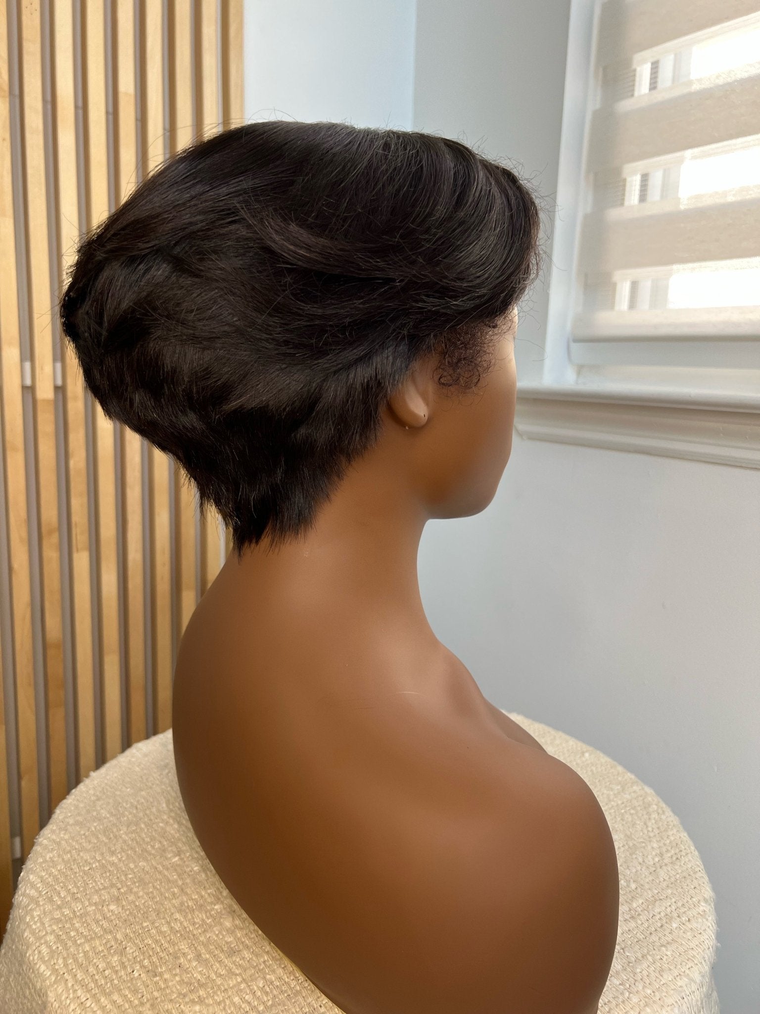 Kaya | 13x4 Lace Frontal Wig | 8"-10" 4A-4C Textured Bob | 4B Hairline