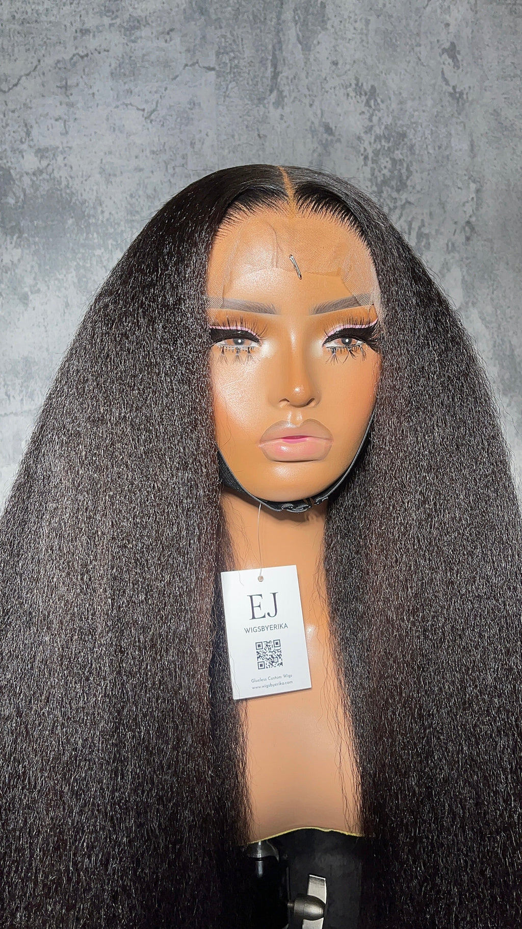 ZARA | GLUELESS WIG | 18"-30" NATURAL BLACK KINKY STRAIGHT