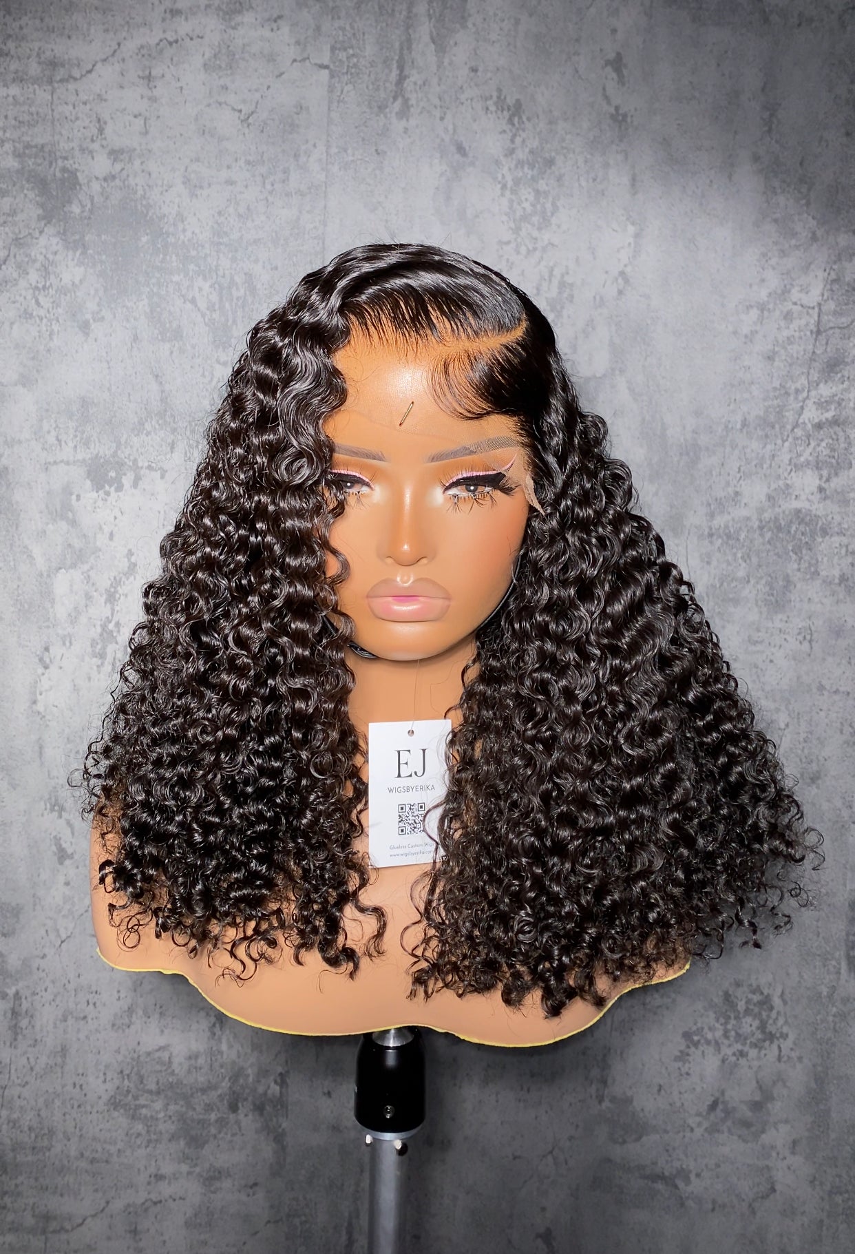 NALA | GLUELESS WIG | 18"-24" NATURAL BLACK BURMESE CURLY