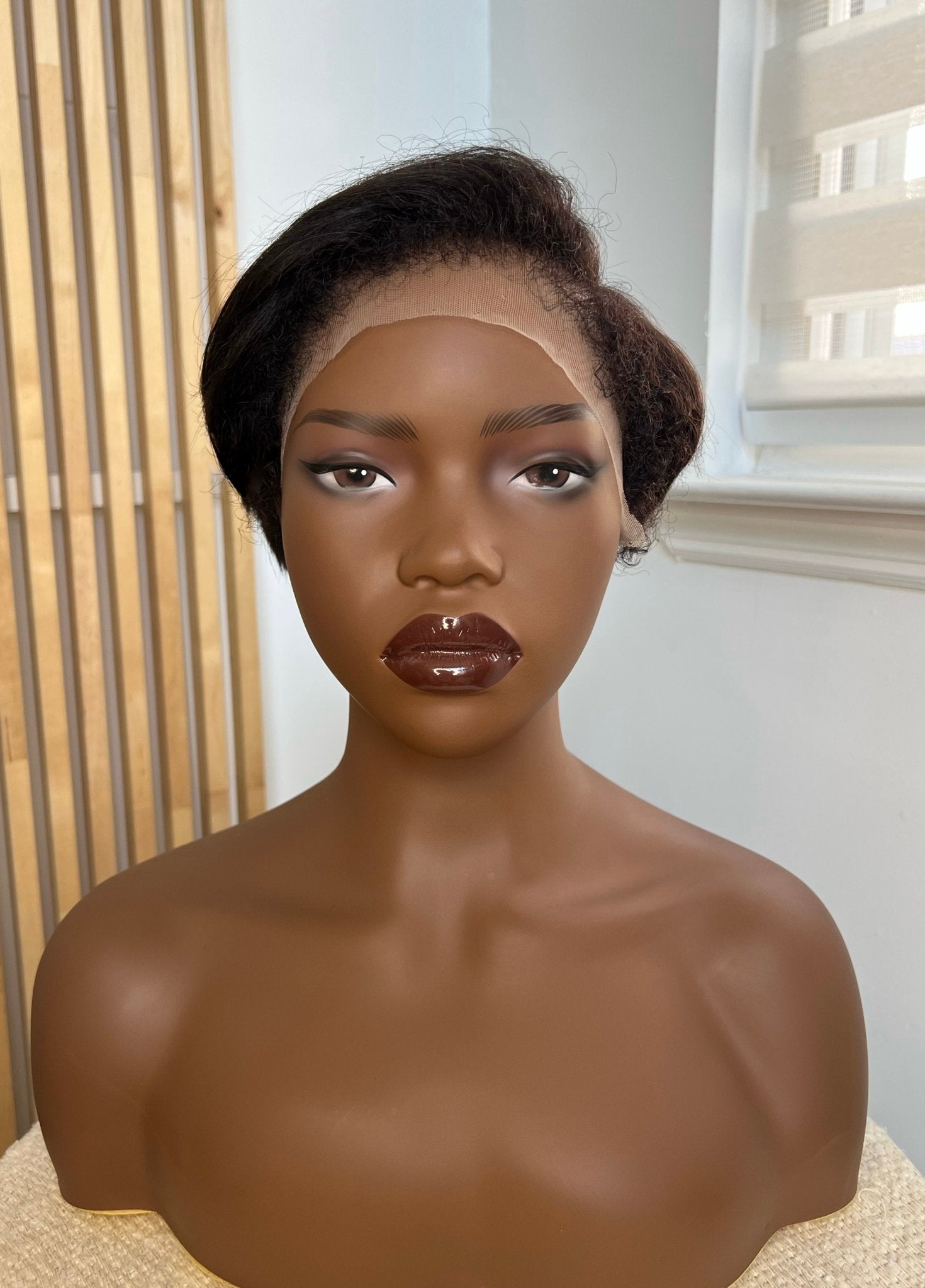 Kaya | 13x4 Lace Frontal Wig | 8"-10" 4A-4C Textured Bob | 4B Hairline