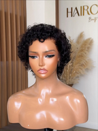 Front View | EDEN Kinky Curly Pixie | 13x4 Lace Frontal | 10-12 Inch
