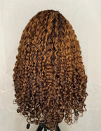 Honey Blonde Kinky Curly Wig 4B Hairline | HD Lace | 16-22"