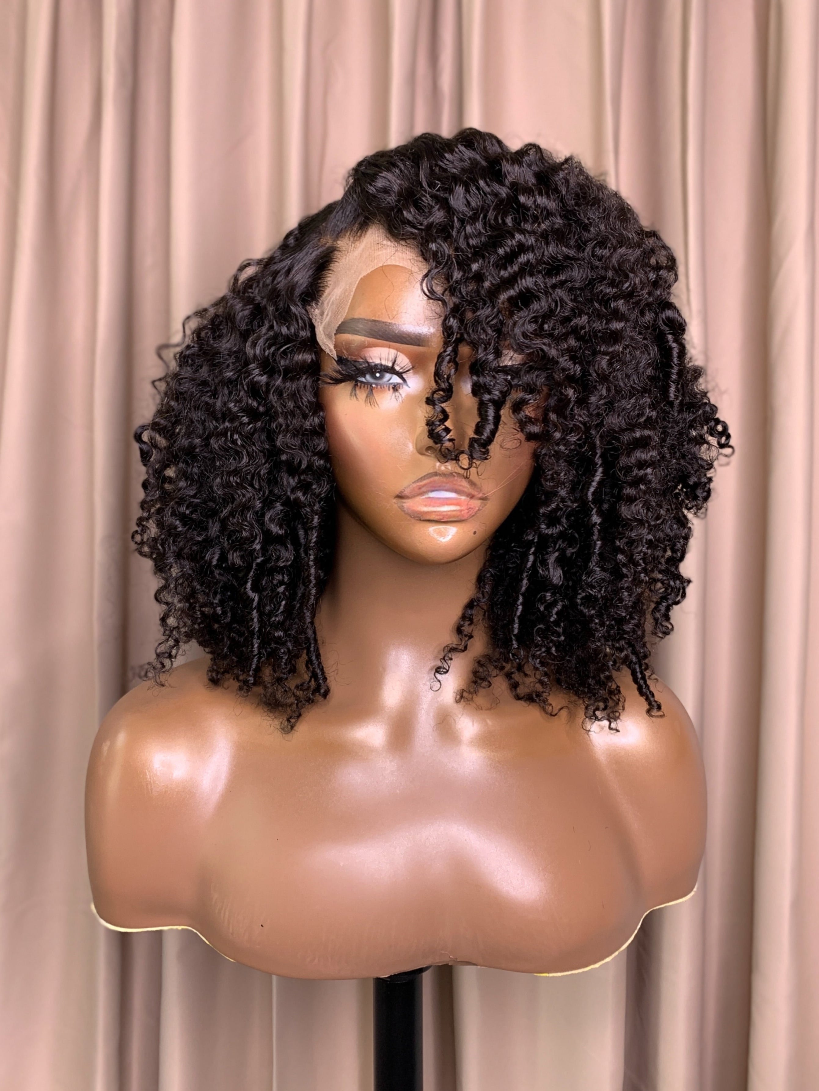 KENDRA | 7X5 HD LACE | 14"-24" NATURAL BLACK KINKY CURLY