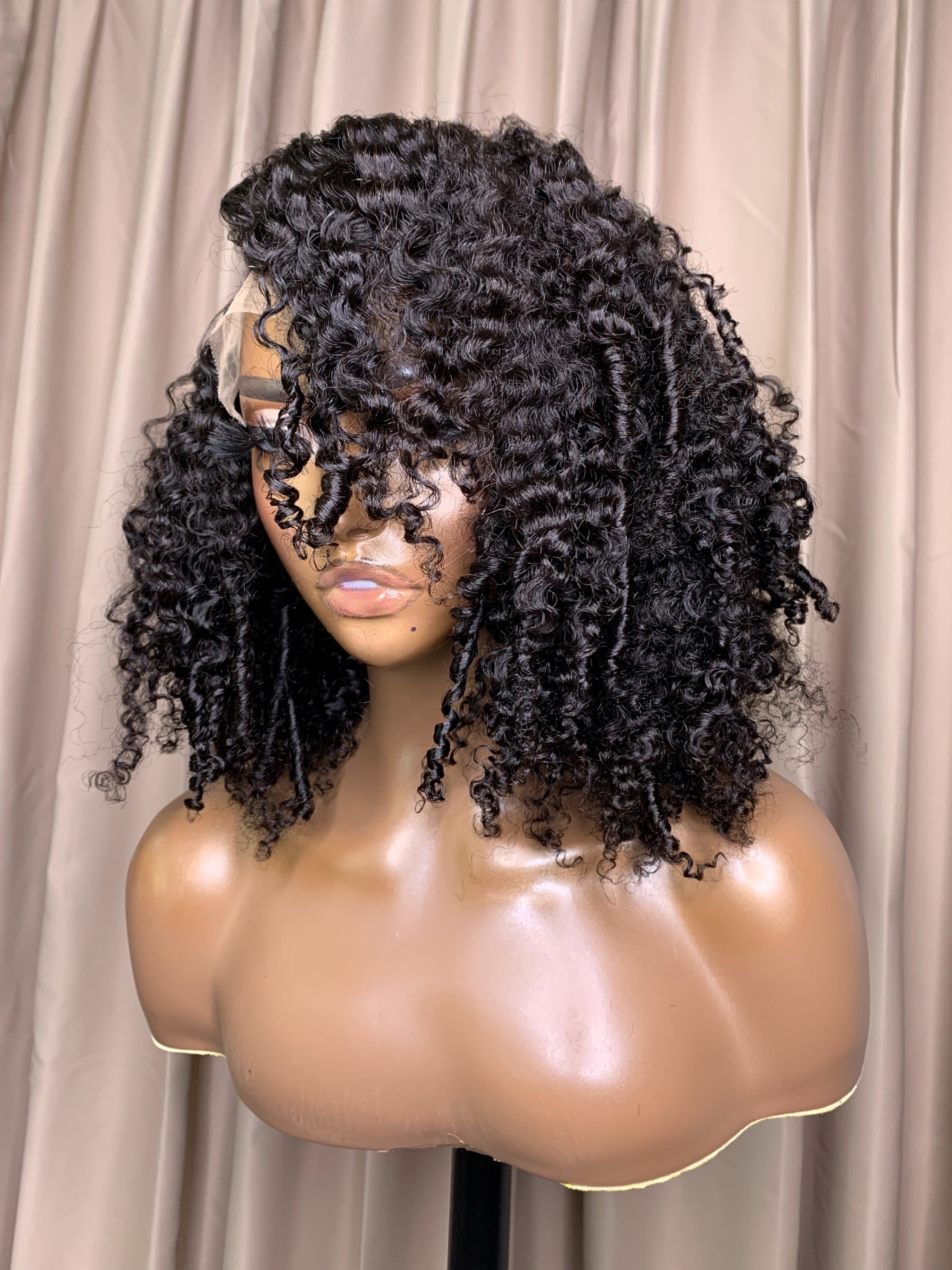 KENDRA | 7X5 HD LACE | 14"-24" NATURAL BLACK KINKY CURLY