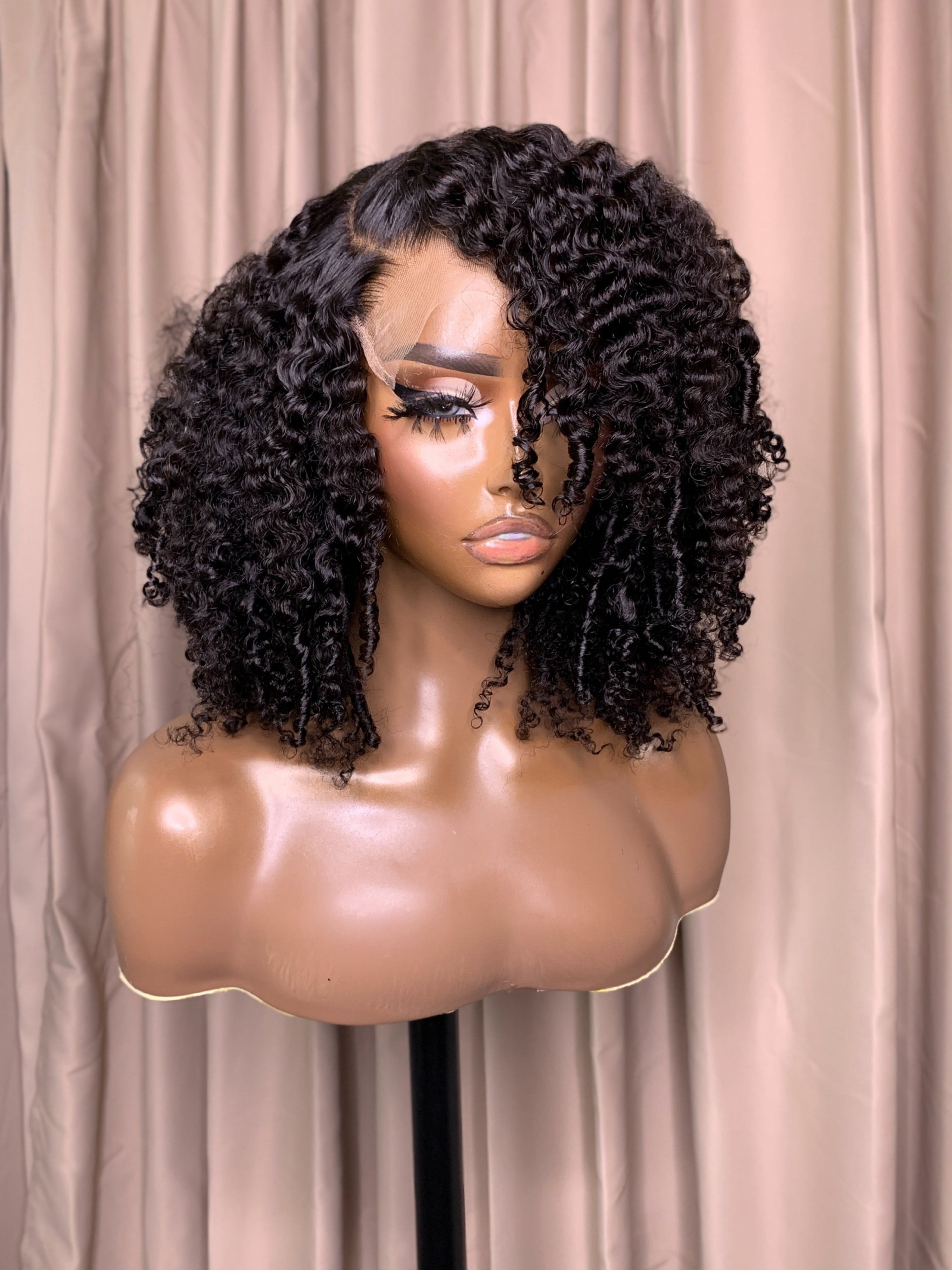 KENDRA | 7X5 HD LACE | 14"-24" NATURAL BLACK KINKY CURLY