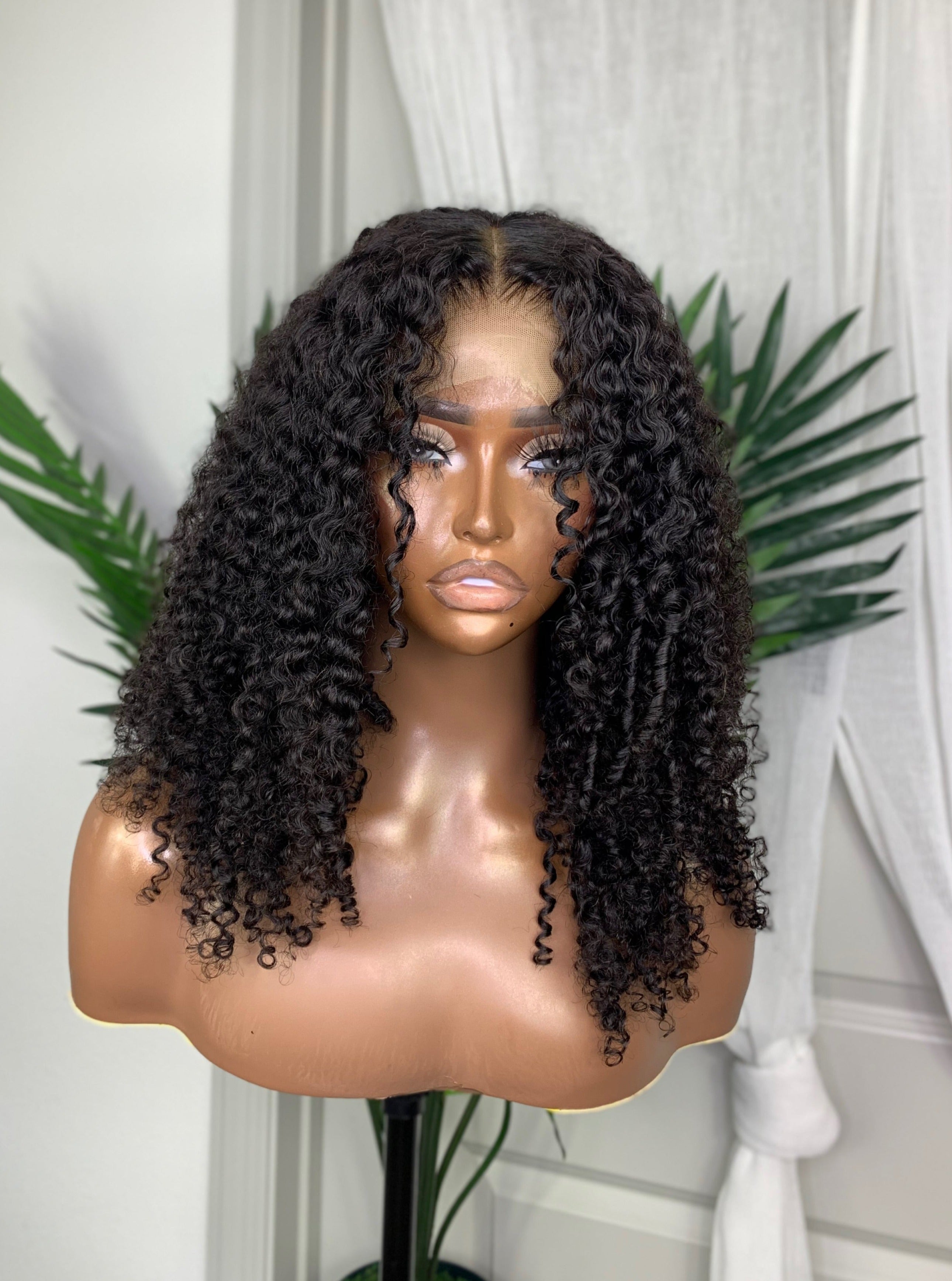 IMANI | HD LACE | 16"-26" NATURAL BLACK KINKY CURLY