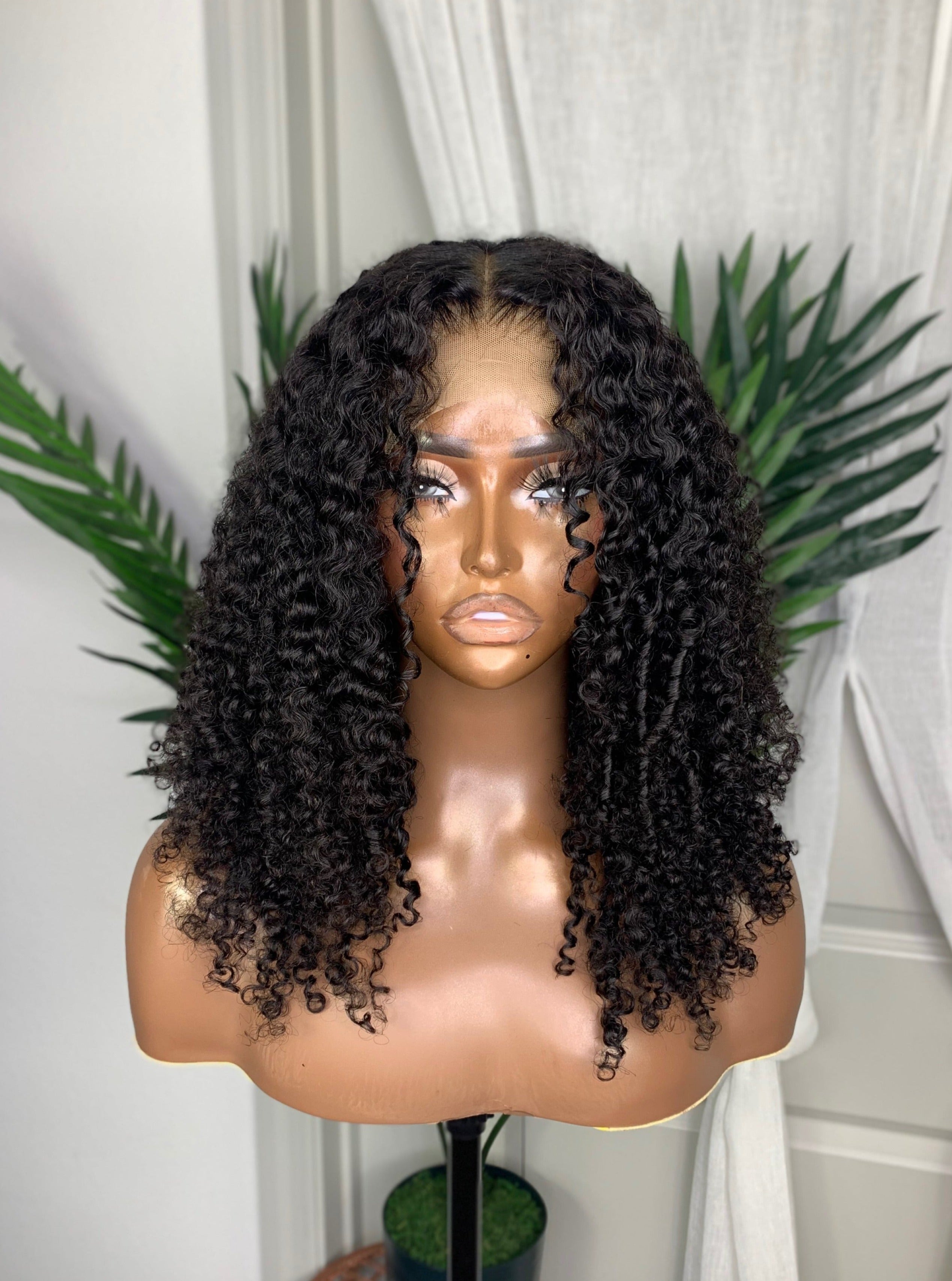 IMANI | HD LACE | 16"-26" NATURAL BLACK KINKY CURLY
