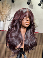 RUBY | 6X6 HD LACE | 18"-26" DEEP RED BODY WAVE