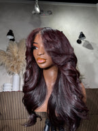 RUBY | 6X6 HD LACE | 18"-26" DEEP RED BODY WAVE