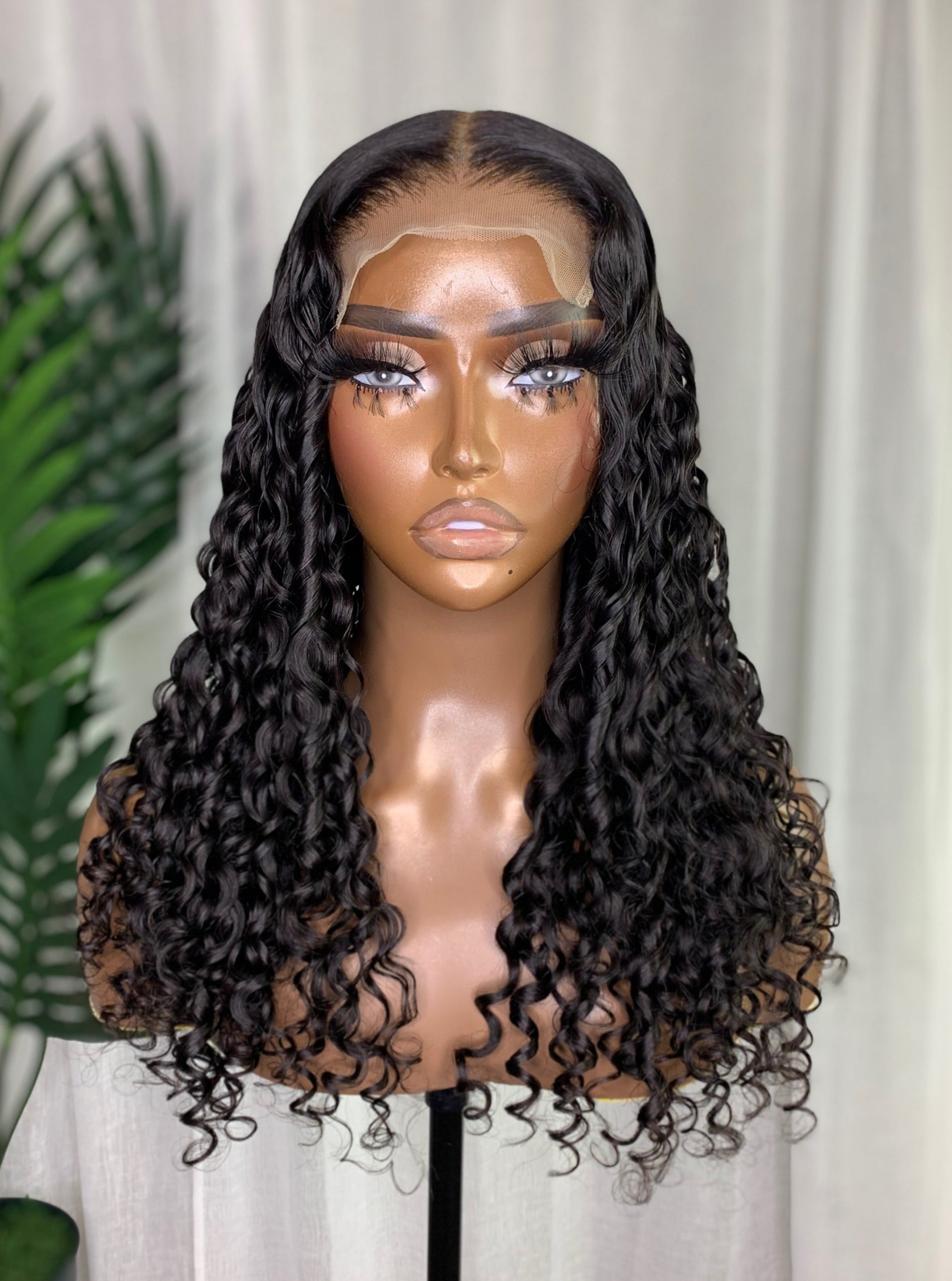 NAOMI | HD LACE | 16"-26" NATURAL BLACK DEEP WAVE
