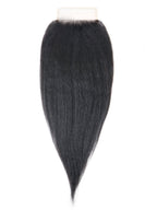 Indian bounce blow-out lace closure, virgin hair, front view, glueless, pre-plucked, natural hairline, soft voluminous waves