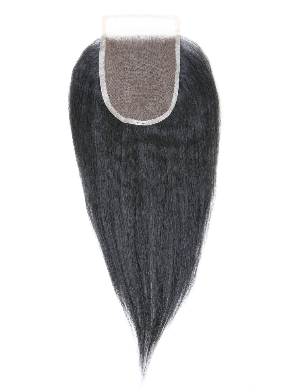 Indian bounce blow-out 5x7 lace closure, virgin hair, back view, soft voluminous waves, shiny, smooth, natural look, glueless