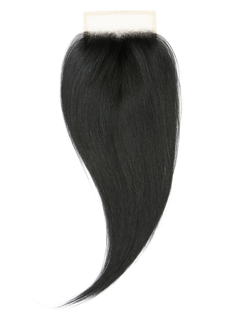 Indian pressed straight 5x7 lace closure, virgin hair, lace back close-up, inside view, realistic lace, smooth straight hair, glueless, pre-plucked
