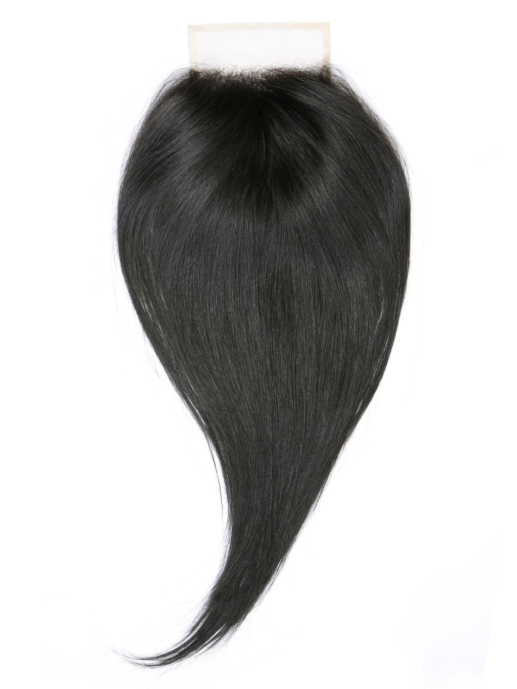 Indian natural straight 5x7 lace closure, virgin hair, front view, glueless, pre-plucked, natural hairline, smooth straight hair, shiny, realistic look
