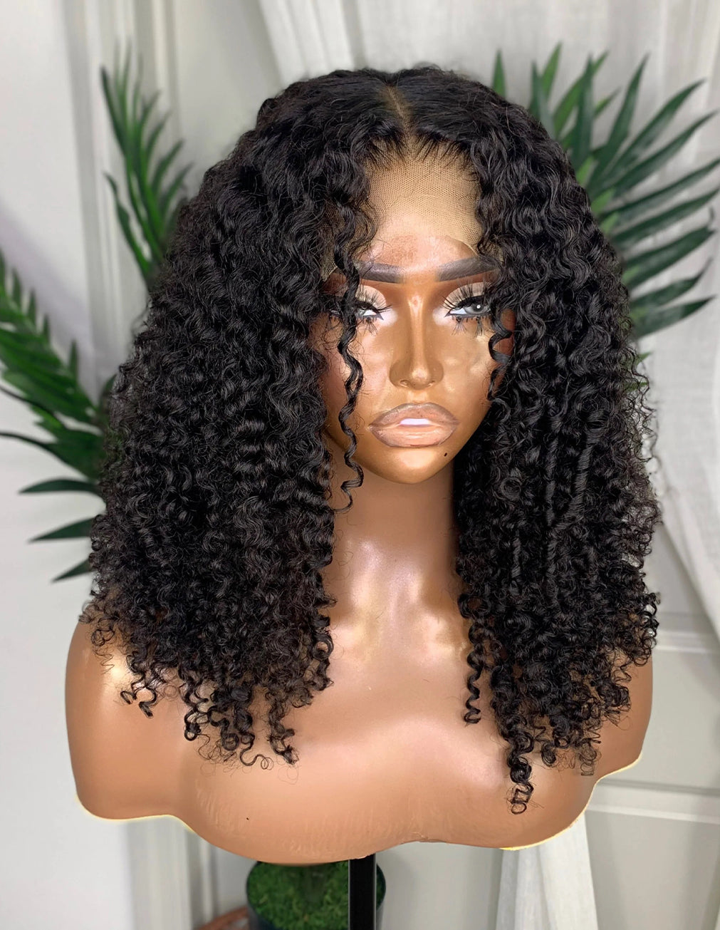 Kinky Curly Wig Natural Black | 13x6 HD Lace | Glueless | 16-26"