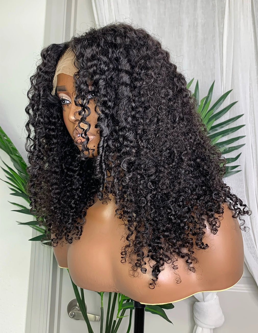 Kinky Curly Wig Natural Black | 13x6 HD Lace | Glueless | 16-26"