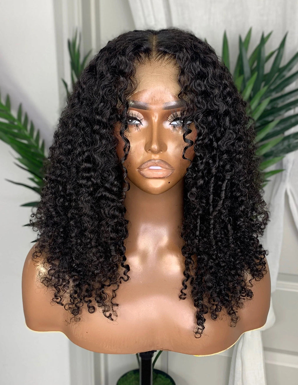 Kinky Curly Wig Natural Black | 13x6 HD Lace | Glueless | 16-26"