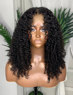 Kinky Curly Wig Natural Black | 13x6 HD Lace | Glueless | 16-26"