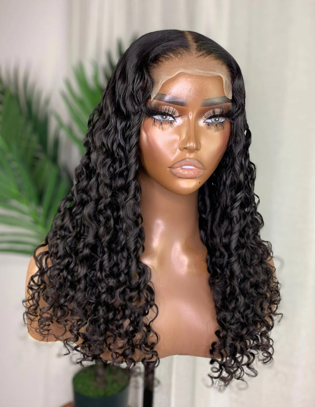 NAOMI Natural Black Deep Wave Wig | 7x5 Lace | 16-26" | Glueless