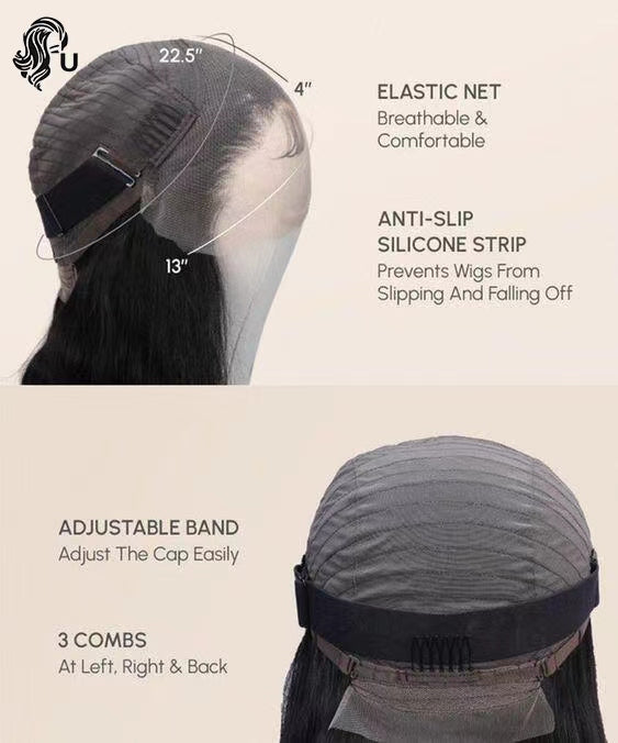 LYRA | 13X4 HD LACE | 18"-24" NATURAL BLACK DEEP WAVE