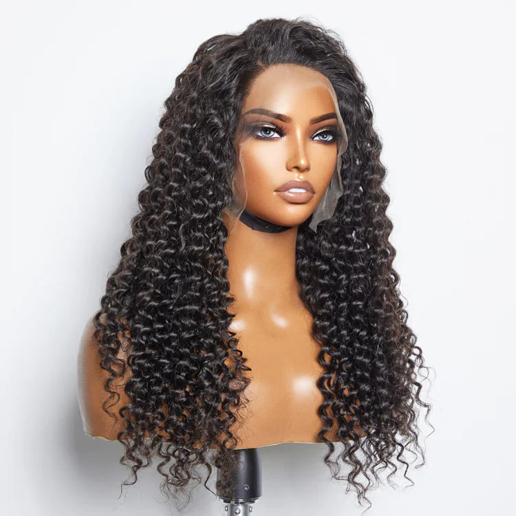 LYRA | 13X4 HD LACE | 18"-24" NATURAL BLACK DEEP WAVE