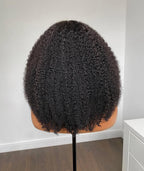 Back view of Natural_Black_Kinky_Curly_Wig_13x4_Lace  