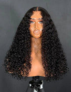 13x6 lace frontal wig burmese curly natural black front view glueless beginner-friendly natural hairline full volume