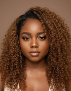 Honey Blonde Kinky Curly Wig 4B Hairline | HD Lace | 16-22"