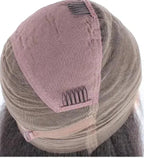 full lace wig natural black kinky curly cap close-up glueless adjustable 4-hook breathable lace soft dome secure fit beginner-friendly