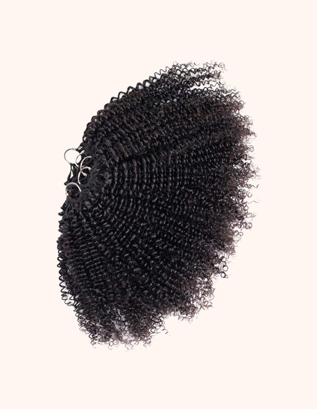 Natural Black Curly Seamless Crochet Extension | 12-22"
